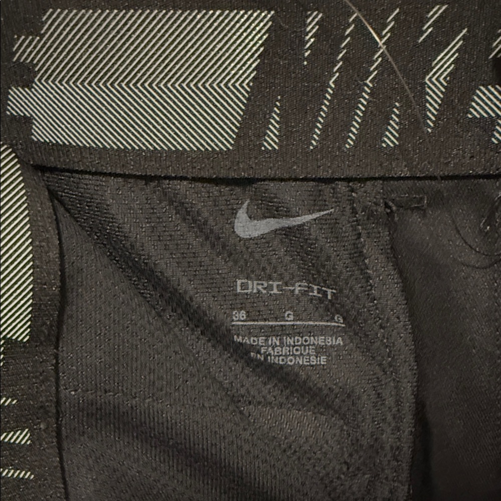 Nike Men's Black Flat Front Shorts - Picture 3 of 5